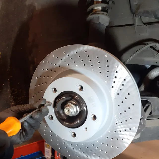Porsche in for MOT and full service