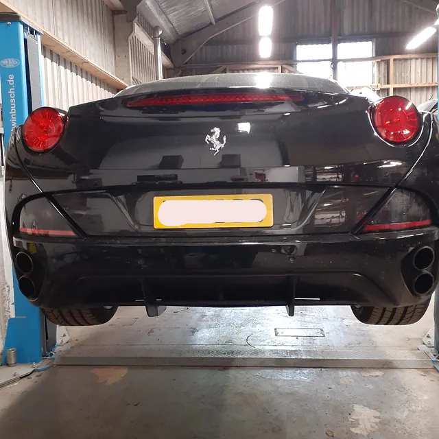 Ferrari California for suspension repairs