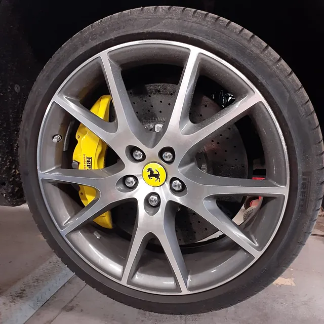 Ferrari California for suspension repairs