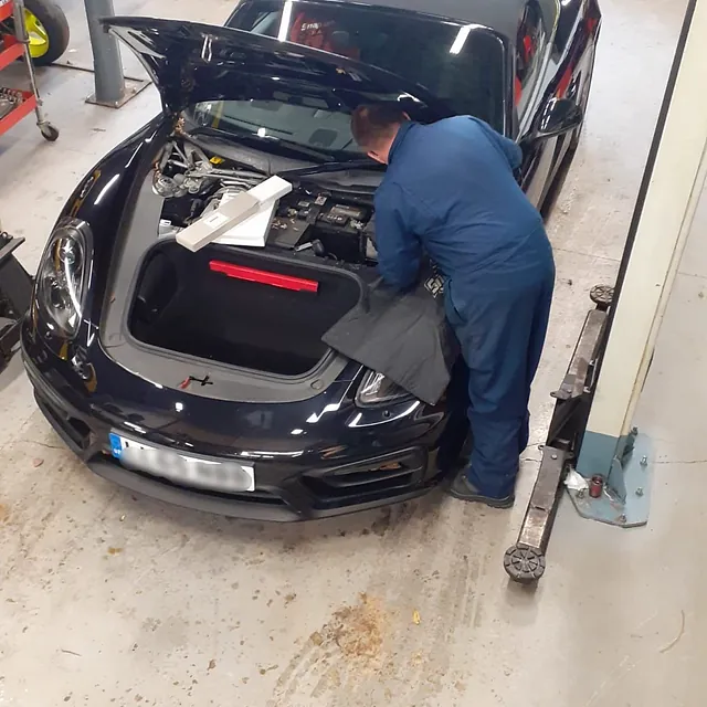 BMW in for repairs